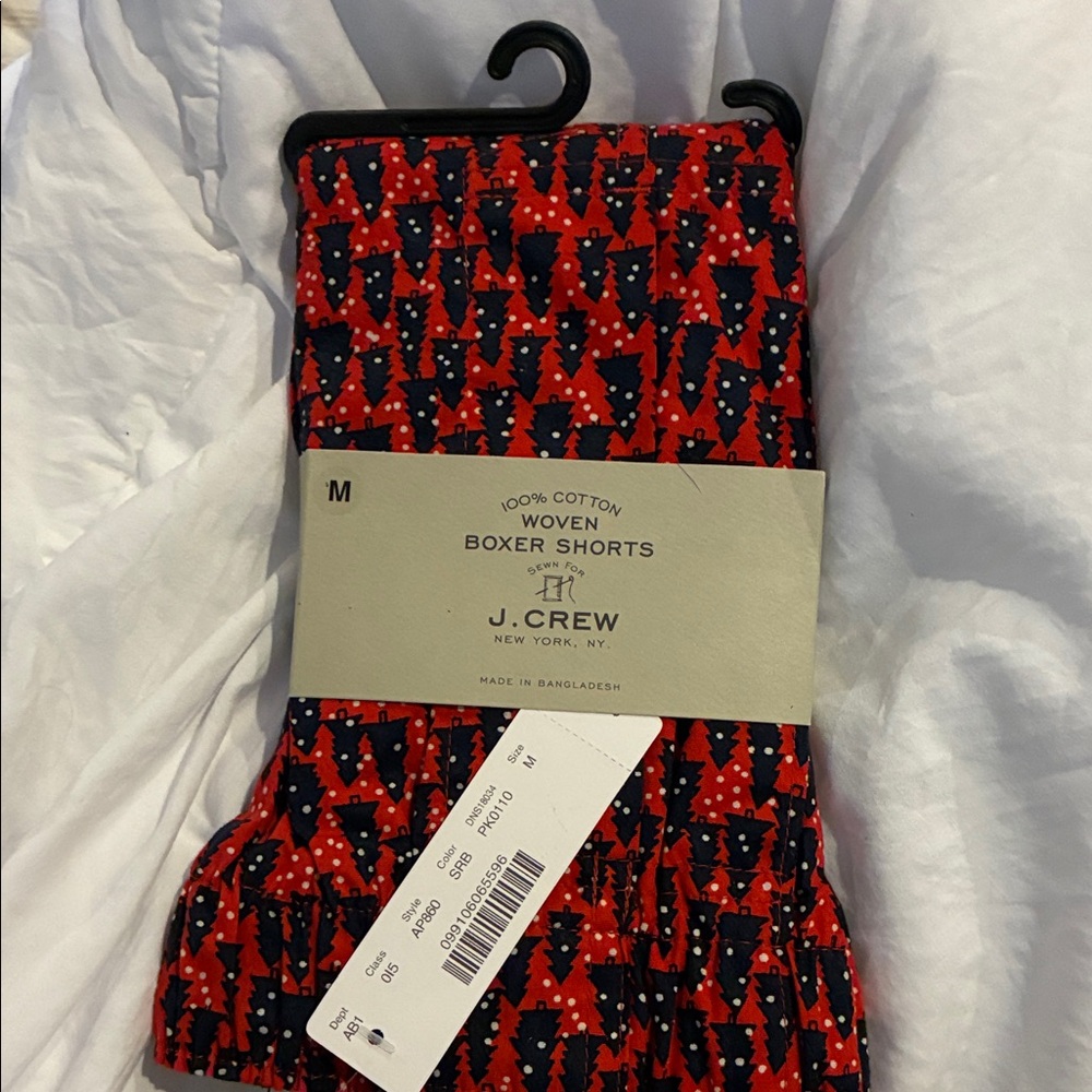 J. Crew Red and Navy Boxer Shorts